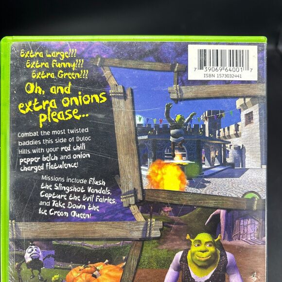 Shrek Microsoft Xbox Complete CIB CASE DAMAGE‎ - Picture 7 of 10
